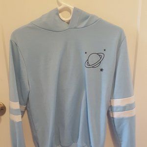 SHEIN Star Blue Hoodie